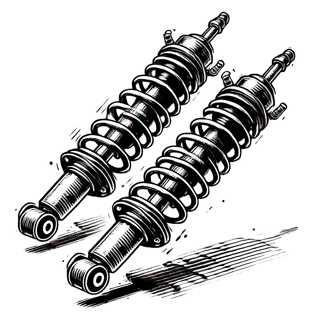 Toyota Coaster Shock Absorbers Rear Pairs